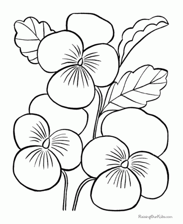 Flowers Coloring Pages For Kids – 921×990 Coloring picture animal 