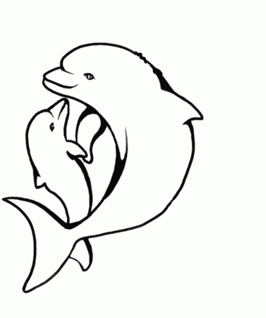 Coloring Pages Of A Dolphin 131 | Free Printable Coloring Pages