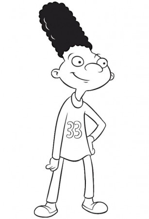 Arnold Bestfriend Gerald in Hey Arnold Coloring Pages | Bulk Color