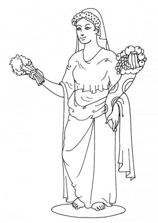 Goddess demeter coloring pages - Hellokids.com