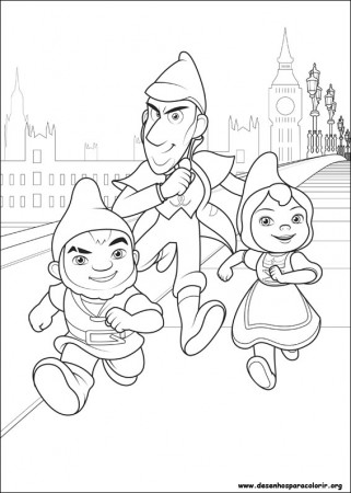 Gnomeo and Juliet 2 Sherlock Gnomes, free printable coloring pages ...