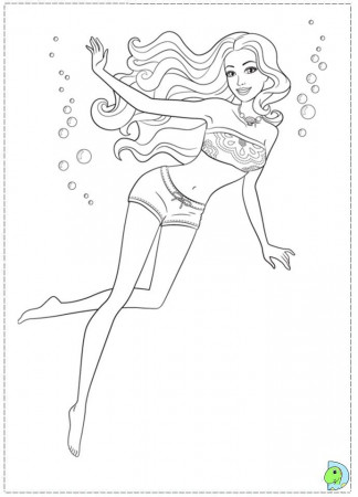 Barbie in a Mermaid Tale coloring page