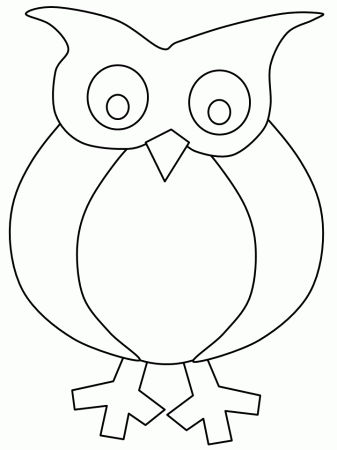 Birds Owl1 Animals Coloring Pages & Coloring Book