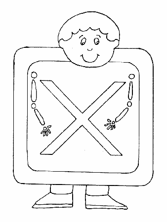 X Xray Alphabet Coloring Pages & Coloring Book