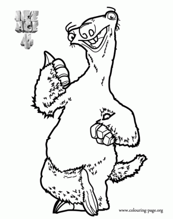 Ice Age - Sid - Ice Age 4: Continental Drift coloring page
