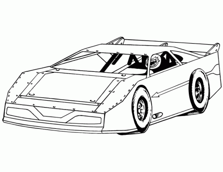 Nascar Coloring Page | Free Printable Coloring Pages