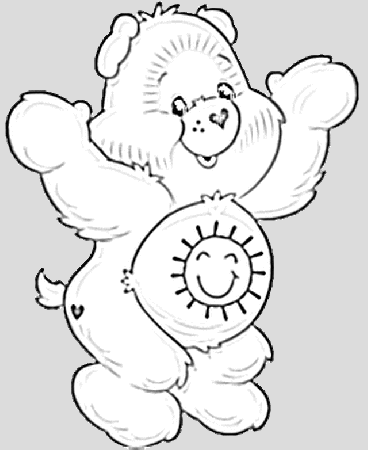 sunshine carebear Colouring Pages