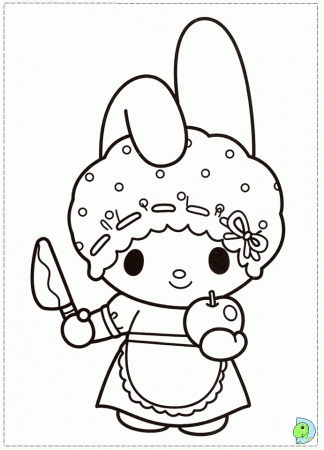 And My Melody Colouring Pages - Coloring Home