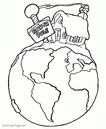 Christmas Coloring Pages - The North Pole