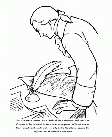 constitution coloring page | Education American History