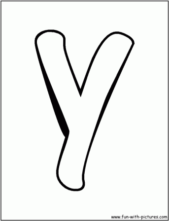 Bubble Letter Y Coloring Page Drawing And Coloring For Kids 249404 