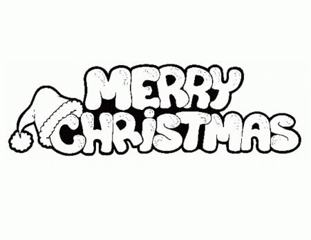 Merry Christmas Coloring Page Images & Pictures - Becuo