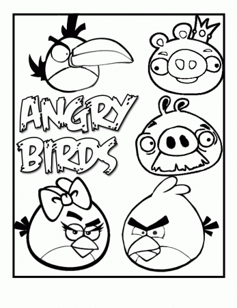 Angry Angry Birds Colouring Pages Car Pictures