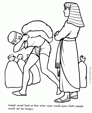 joseph as slave Colouring Pages
