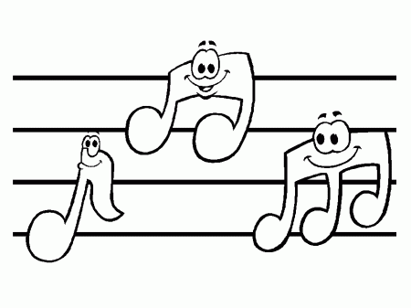 Music notes coloring pages | coloring pages