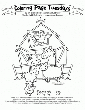 Barn-coloring-pictures-1 | Free Coloring Page Site