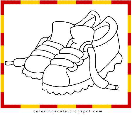 Free Printable Shoes Coloring Pages Perfect - Coloring pages