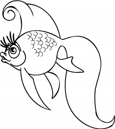 Cartoon Clown Fish Coloring Page - Coloring Pages For All Ages