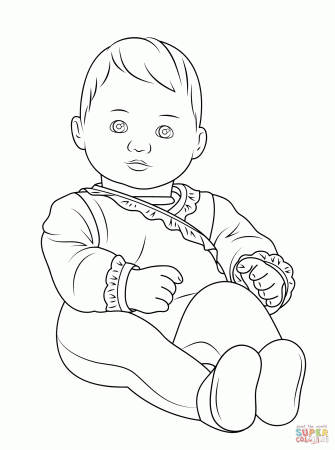 American Girl Bitty Baby coloring page | Free Printable Coloring Pages