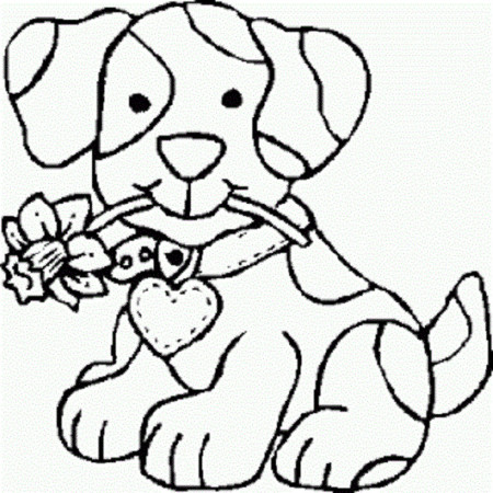 Cute Dog Coloring Pages for Girls, Gallery of Free Printable Color ...