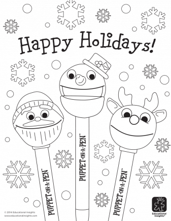 Holidays Coloring Page
