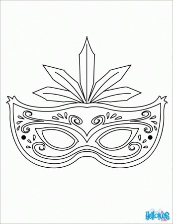 Mask Coloring Pages Printable - Coloring Page Photos