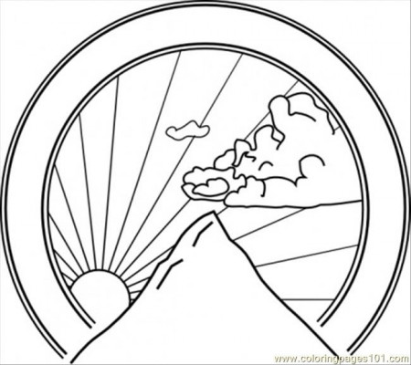 The Coloring Pages From Mountain Panorama Images - Theseacroft