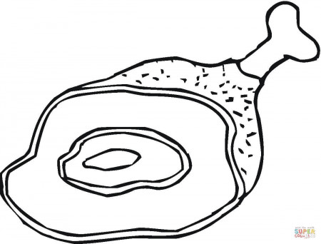 Meat coloring pages | Free Coloring Pages