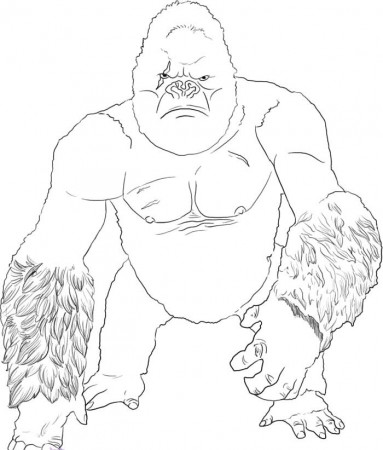 King Kong Strong Coloring Pages: King Kong Strong Coloring Pages