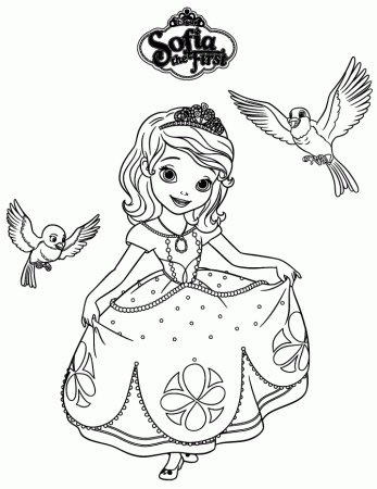 Free Printable Sofia The First Coloring Pages | H & M Coloring Pages