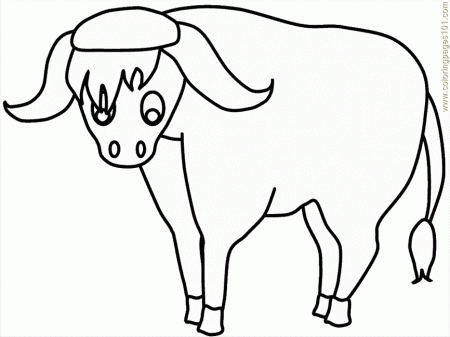 Coloring Pages India Yak (Countries > India) - free printable 