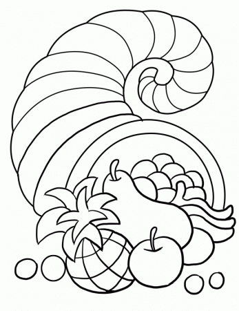Cornucopia Coloring Pages Kids Coloring Pages For Adults 174973 