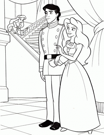 Ariel And Eric Coloring Pages Ariel And Eric Coloring Pages Free 