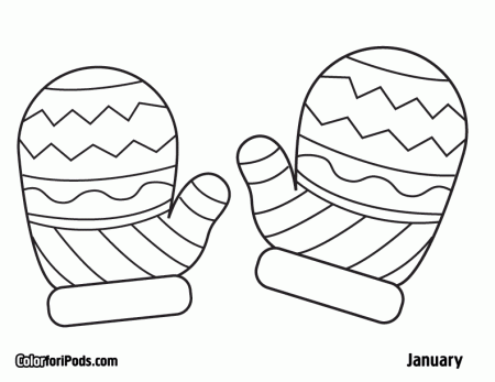 Mitten Coloring Pages