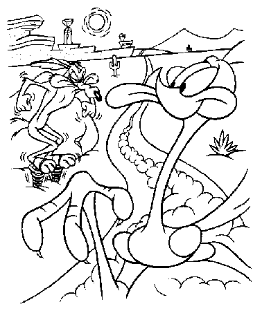 Looney Tunes Coloring Pages Roadrunner Images & Pictures - Becuo
