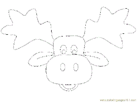 Pix For > Moose Coloring