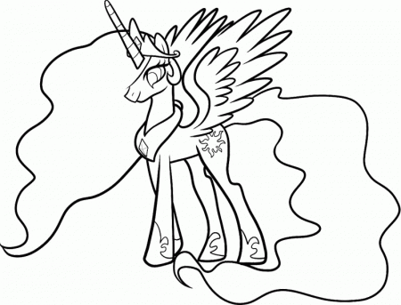 pincess celestia Colouring Pages (page 2)