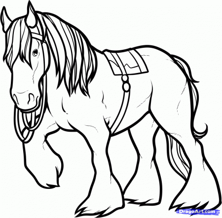 Kids Coloring Pages Horses | Coloring Online