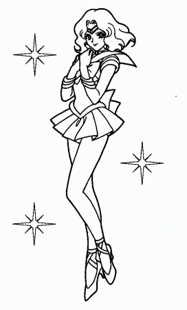 Sailor Neptune Coloring Pages For Kids #hdZ : Printable Sailor ...