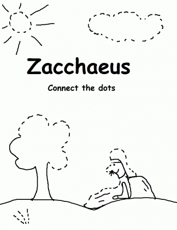 ZACCHEUS COLORING PAGES Â« Free Coloring Pages
