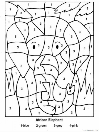 Color By Number Coloring Pages Educational Color by number 26 Printable  2020 1007 Coloring4free - Coloring4Free.com