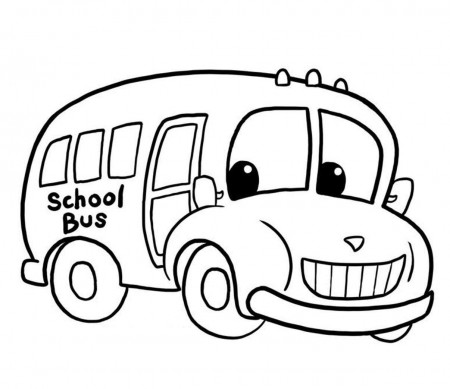 Printable School Bus Coloring Page For Free