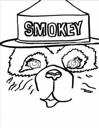 Smokey The Bear Coloring Pages - Free Printable Coloring Pages 