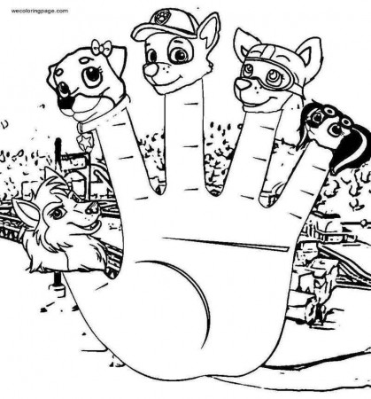 Paw Patrol Finger Family Coloring Page in 2020 | Family coloring, Family coloring  pages, Coloring pages