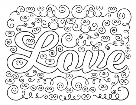 Love You Coloring Pages Coloring Book 0 #18660 | Nest-promise.net