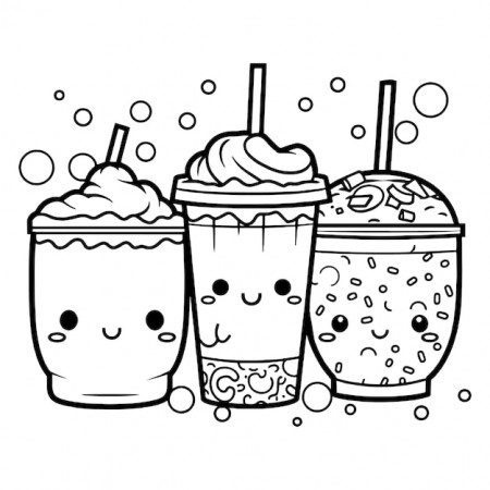 cute boba coloring pages