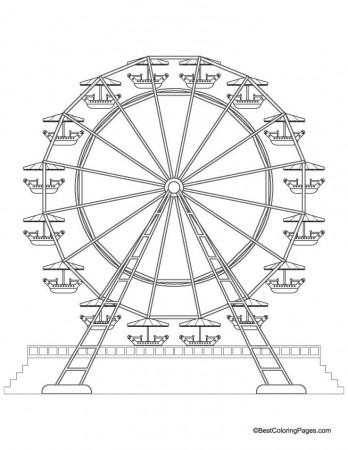 Ferris wheel coloring page | Download Free Ferris wheel coloring 