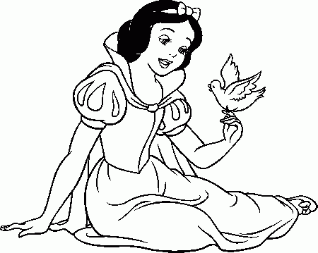 Disney Princess Coloring Pages Snow White #8274 Disney Coloring 