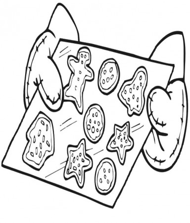 Cookies That Are Already Made And Ready For Eating Coloring Pages 