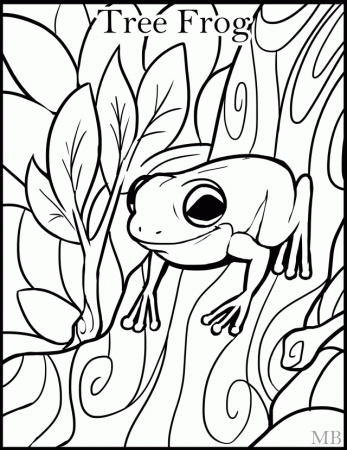 Tree Frog Coloring Pages | Clipart Panda - Free Clipart Images